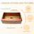 33'' L x 21"W Rose Gold Farmhouse / Apron Single Bowl Stainless Steel Kitchen Sink-58674470-125407892
