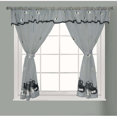 Pugliese Ruffled Kitchen Curtain