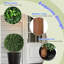 Ensemble de 2 arbres à boules topiaires artificiels 24 pouces avec 2 plantes résistantes aux rayons UV