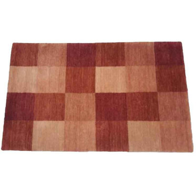 Oresto Plaid Area Rug in Multi Red