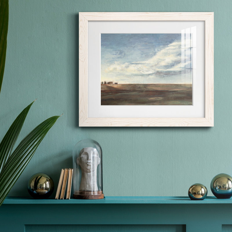 «Coming Storm», reproduction d'art sur papier encadré, H 20 po x l 17 po x P 1,5 po, Cadre blanc