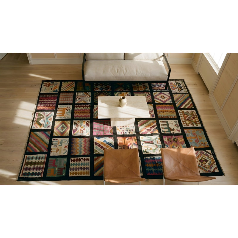 Antique Gafsa Tunisia Flat Weave Rug