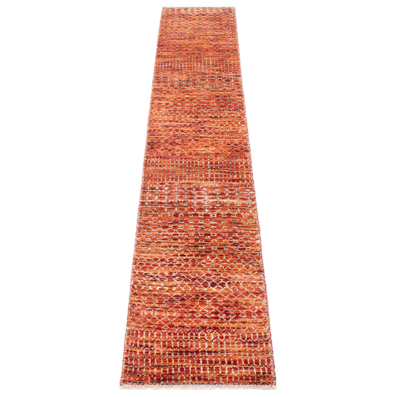 Tapis rouge ombre en soie One Of A Kind 2 pi x 12 pi 1 po