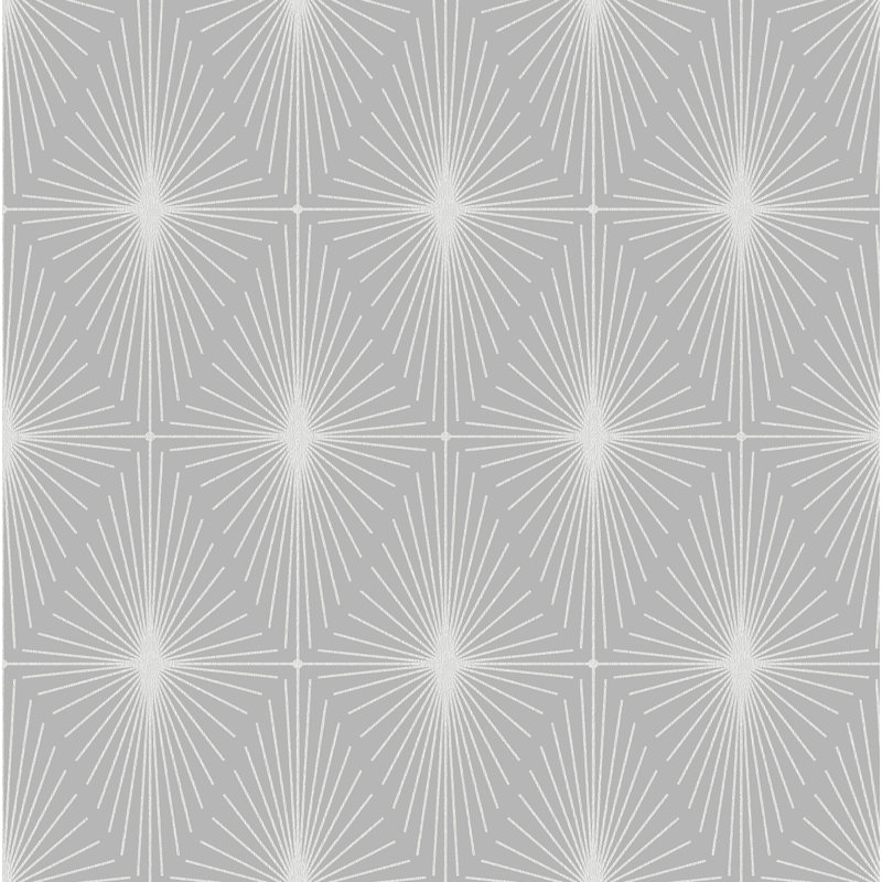 Star Diamond 10m x 52cm Wallpaper Roll, Grey