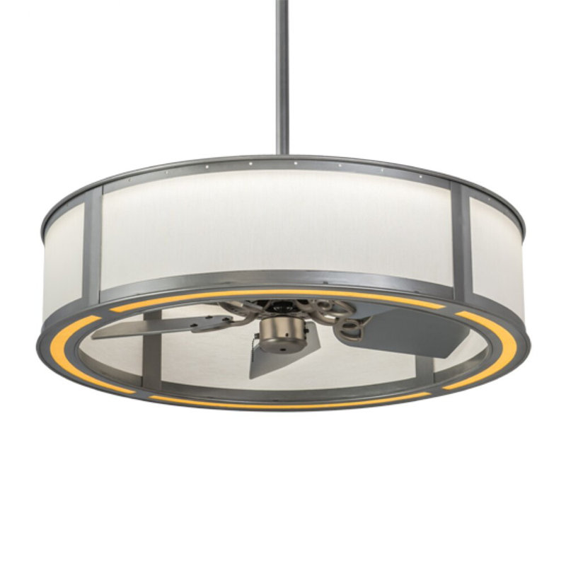 Maplewood LED Downrod Ceiling Fan