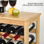Support à vin 42 bouteilles en bambou, plancher autoportant à 7 niveaux avec plateau de table, étagère de rangement pour le bar de la salle à manger-404247449