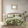 Palmiers Green/Cream Cotton Reversible Tropical 4 Piece Comforter Set