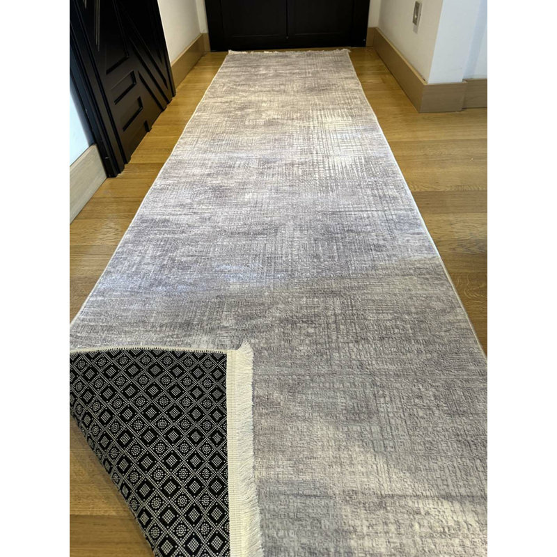 Tapis en coton avec envers antidérapant Lanney, Rectangle 2 pi 7 po x 4 pi 11 po