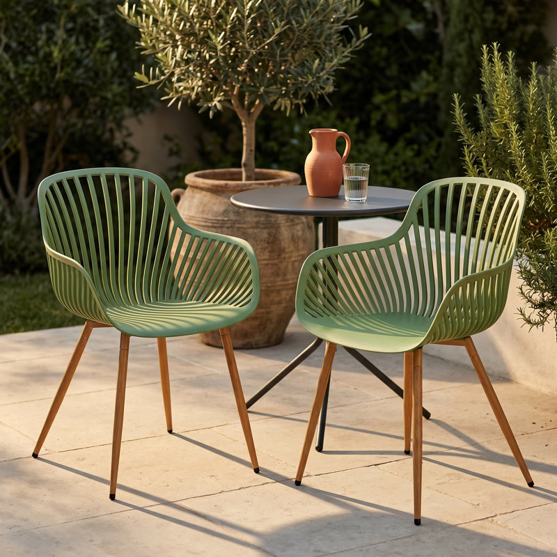 Rimini Patio Dining Armchair, Green