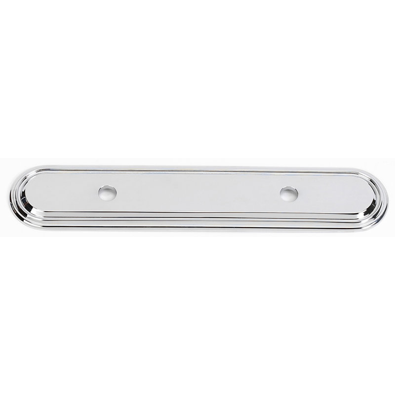 Venetian Brass Back Plate, Polished Chrome