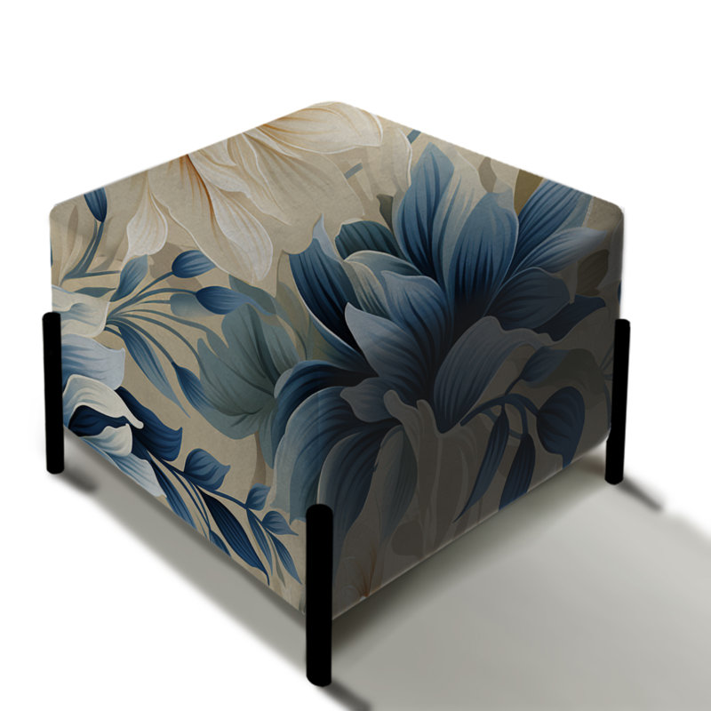 Motif tropical de dentelle tropicale - repose-pieds carré tropical