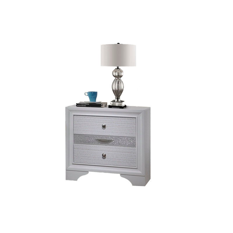 Table de chevet Matrix, Gris