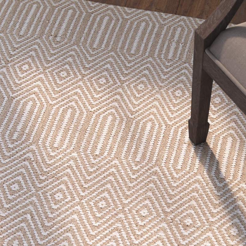 Bannister Geometric Flatweave Area Rug, Runner 66 x 200cm