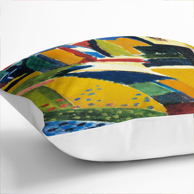 Square Cushion, 55cm H x 55cm W x 20cm D, White