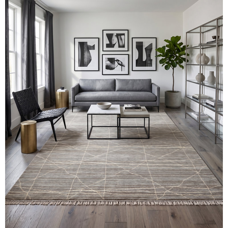 Kymarie Area Rug, Rectangle 10' x 8', Gray