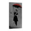 Red Umbrella Girl II by Banksy - Wrapped Canvas Print-661702214