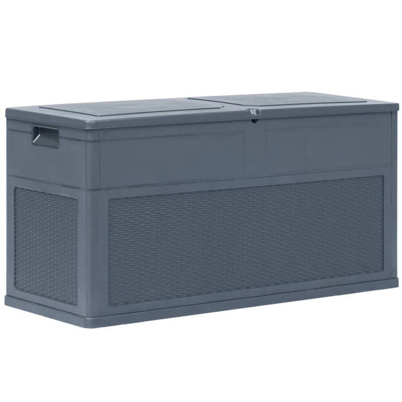 WFX Utility 119cm W 320L Water Resistant Plastic Lockable Deck Box in Anthracite