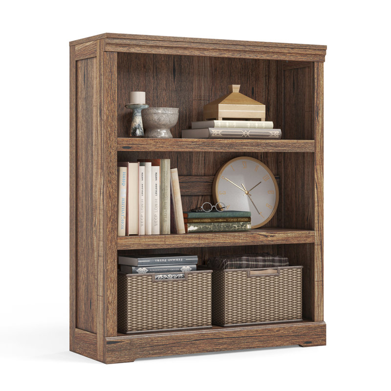 Patrick  Breccan Bookcase Set Of 2, Dark Brown