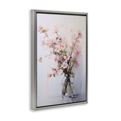 Toile flottante Soft Sakura encadrée par Petals Prints Design