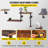 Jennavie 5 Piece Solid Wood Floating Shelf with Straight Brackets