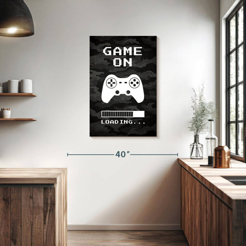 Kema Game On Loading, 36" H x 24" W