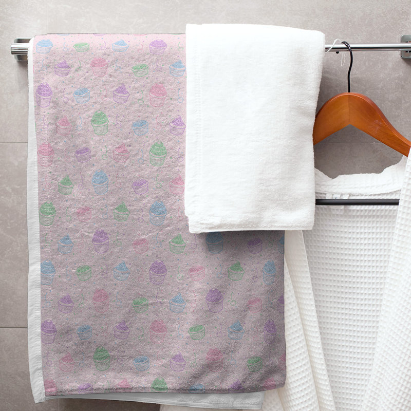 Katelyn Elizabeth Cotton Blend Bath Towel, Pink