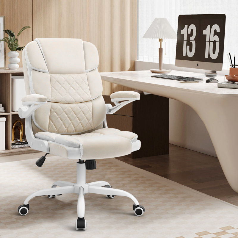 Maddisen Fabric Modern Office Chair, Beige