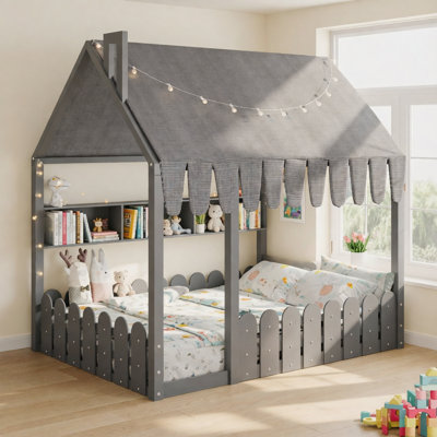 Lit double pour enfants Montessori