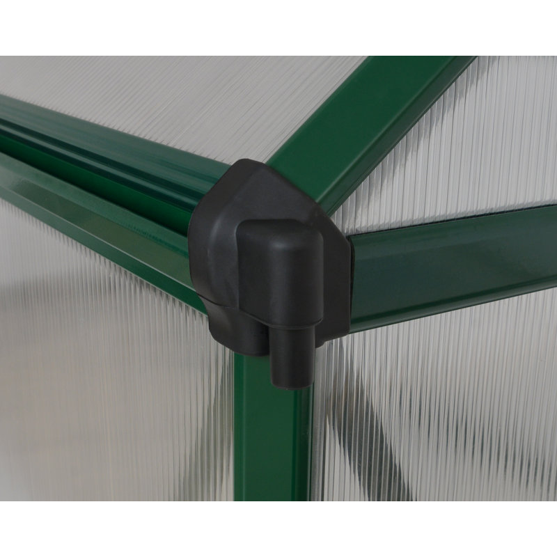 Palram 6' x 6' Green Polycarbonate Greenhouse with Aluminum Frame