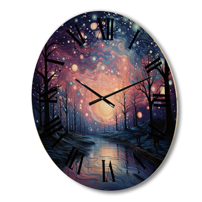 Murraysville Solid Wood Wall Clock, Medium