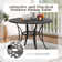 Alexamarie Round 6 - Person 53.9" Long Bar Height Dining Set with Cushions