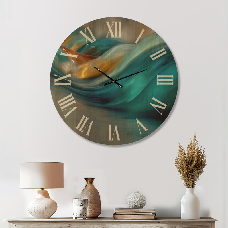Grande horloge murale en bois Coastal, Medium