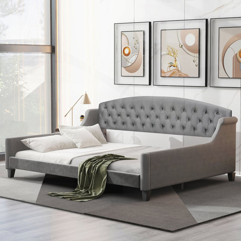 Lit de jour Modern Luxury, gris, Complète