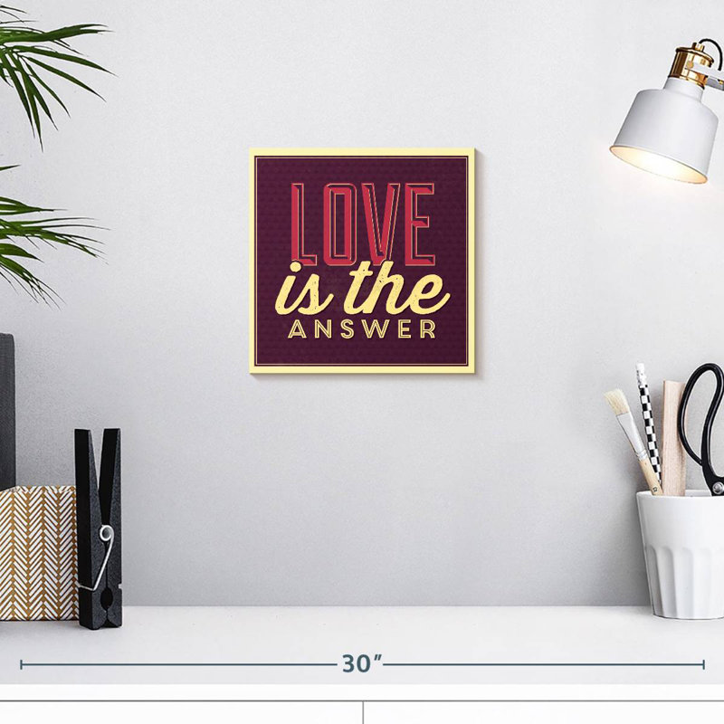 Tergel Love Is The Answer II, 10" H x 10" W