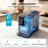 Euhomy Portable Countertop Ice Maker & Water Dispenser , 30Lbs/24Hrs, Auto-Clean Function