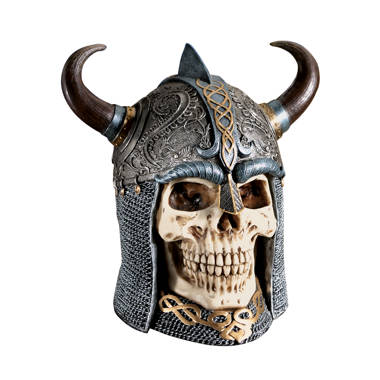 Design Toscano The Skull of Valhalla Viking Warrior Novelty Wall