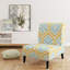 Fauteuil de chambre à motif géométrique en velours Tile