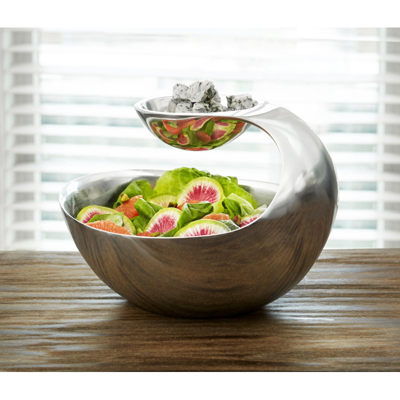 Nambe Scoop Server, 8" H x 11" W x 11" D