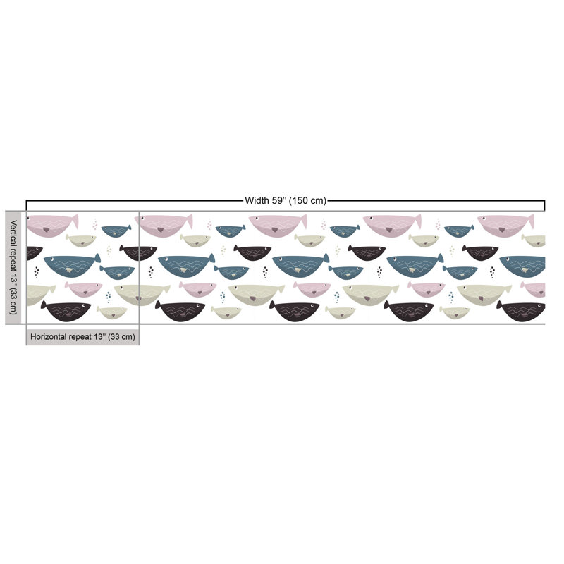 Ulrich Funny Shapes of Fish with Wavy Fabric