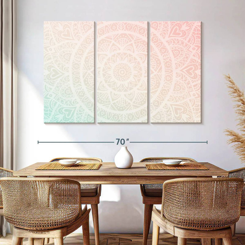 Kerner Gradient Mandala, 42" H x 65" W