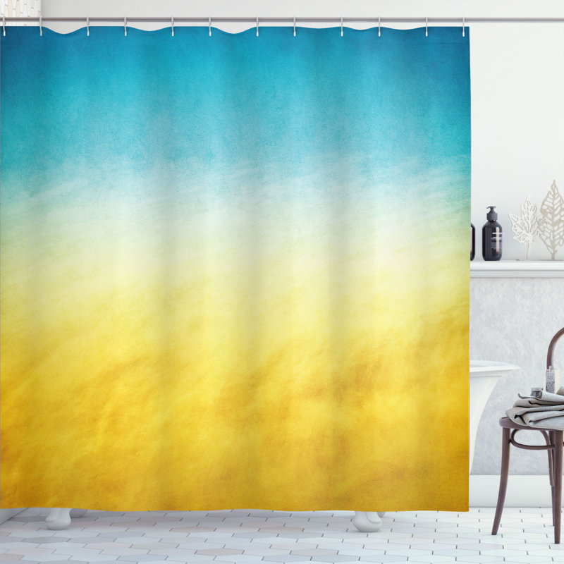 Shower Curtain with Hooks Included, 84" H x 69" W