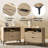 28" W 2-Drawer End Table with Charging Port-1568015395
