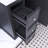 36" Black Bathroom Vanity Cabinet