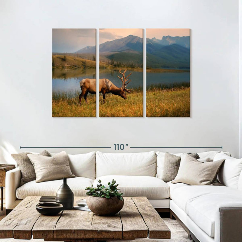 Lakeside Elk, 48" H x 74" W