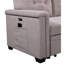 Canapé-lit modulaire réversible gris clair 84 po Modern Ashlyn-746278677