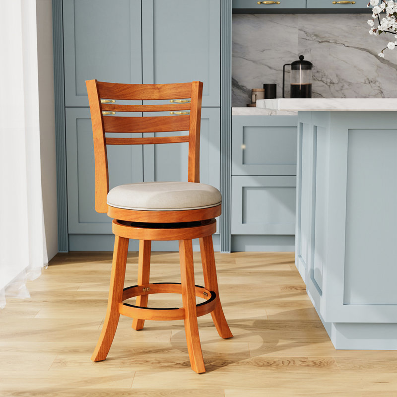Chaise pivotante à hauteur de comptoir, Beige