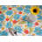 Red Barrel Studio® Deluxe Elastic Edged Flannel Backed Vinyl Fitted Table Cover - Oblong/Oval - Fits Tables Up To 48" W X 68" L in , 48" x 68"-53255299