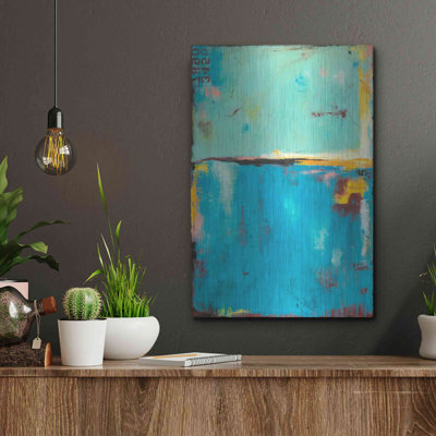 «Matchbox Blue 55» par Erin Ashley - impression sans cadre sur métal