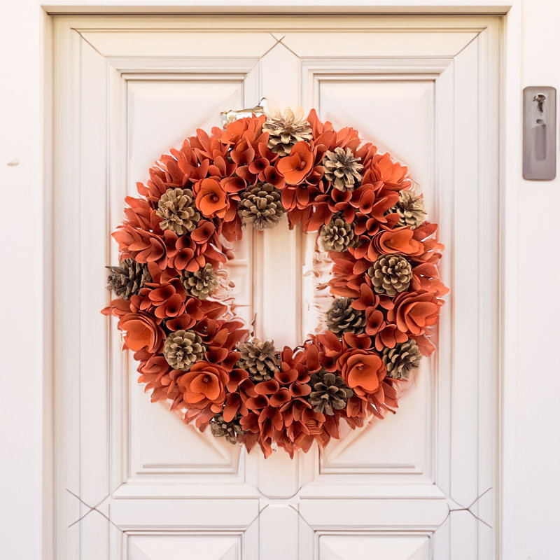 Handcrafted Dried Wood 18'' Wreath