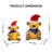 2Pcs Lighted Bear Christmas Decoration